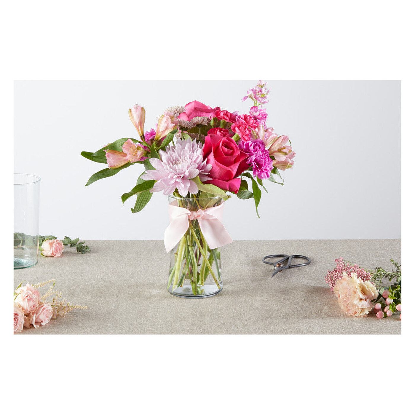 Pink Ribbon - A Florist Original flower arrangement