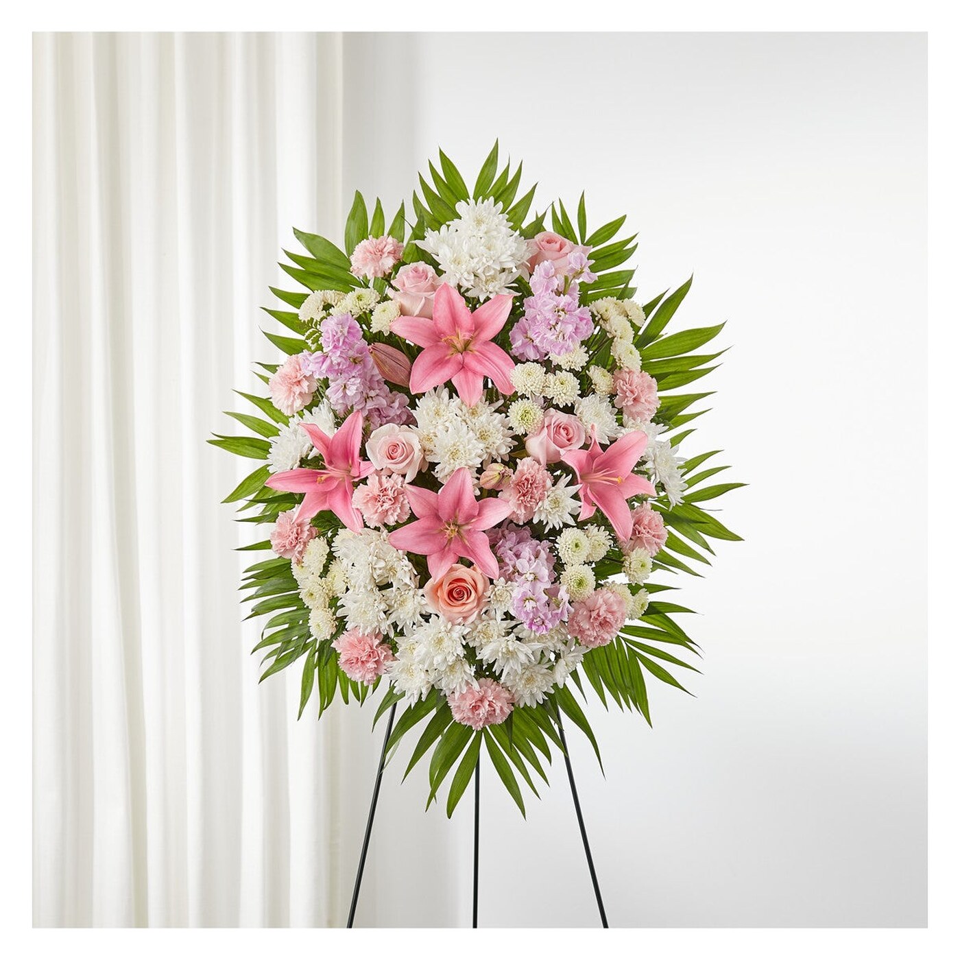 Offering Solace Standing Spray flower arrangement